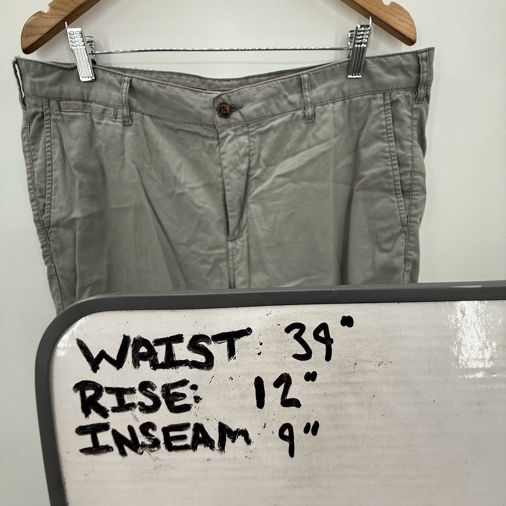 Faherty Chino Shorts Green Mens Size 38 x 9 - Picture 9 of 10